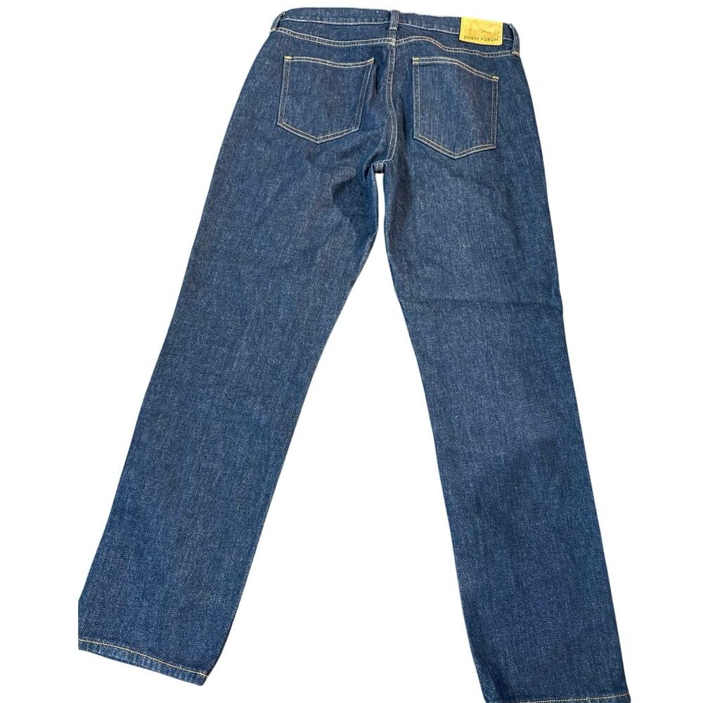 DENIM FORUM Jeans Womens Blue Denim The Yoko High Rise Slim  Cotton 31/28L - Picture 2 of 4